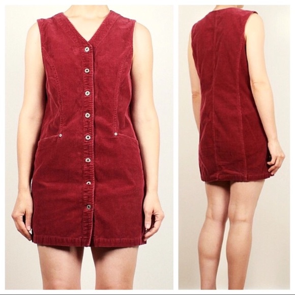 GAP Dresses & Skirts - Red Corduroy Jumper 2